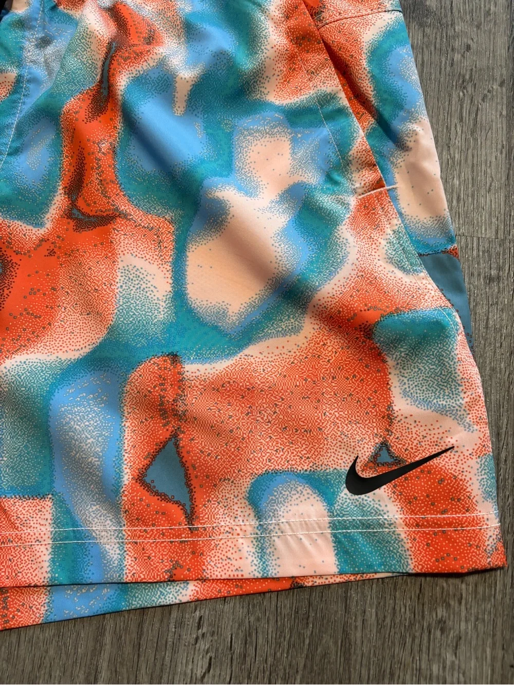 Nike Shorts Multifuncional Printed Men’s Size L Blue Orange lightweight - Picture 4 of 11